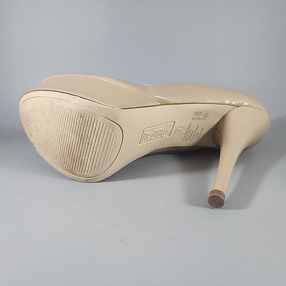 Brash Platform Spiked Stilettos - Tan - Size 7.5 BAD Girl Pumps - Picture 8 of 10